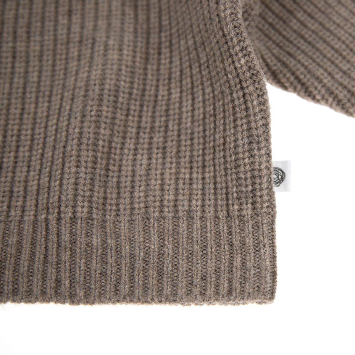 Gebreid Wollen Babytruitje - Merinowol - Cobble - Just Babystuff