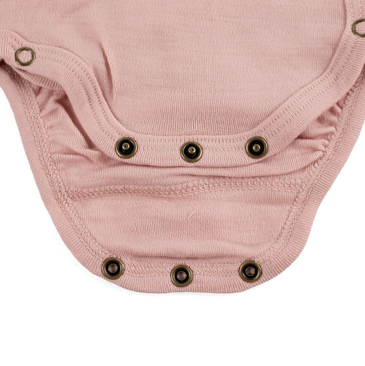 Wollen Overslagromper lange mouw – Merinowol - Misty Rose-
