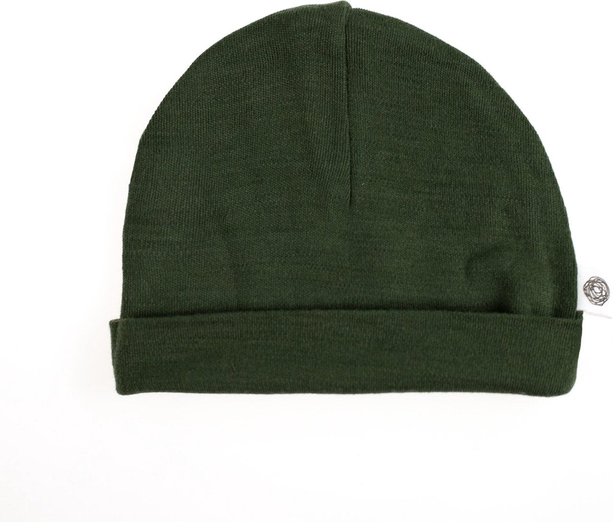 Wollen baby muts - Merinowol - Rifle Green - Just Babystuff