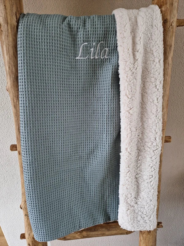 Teddydeken Oud Groen