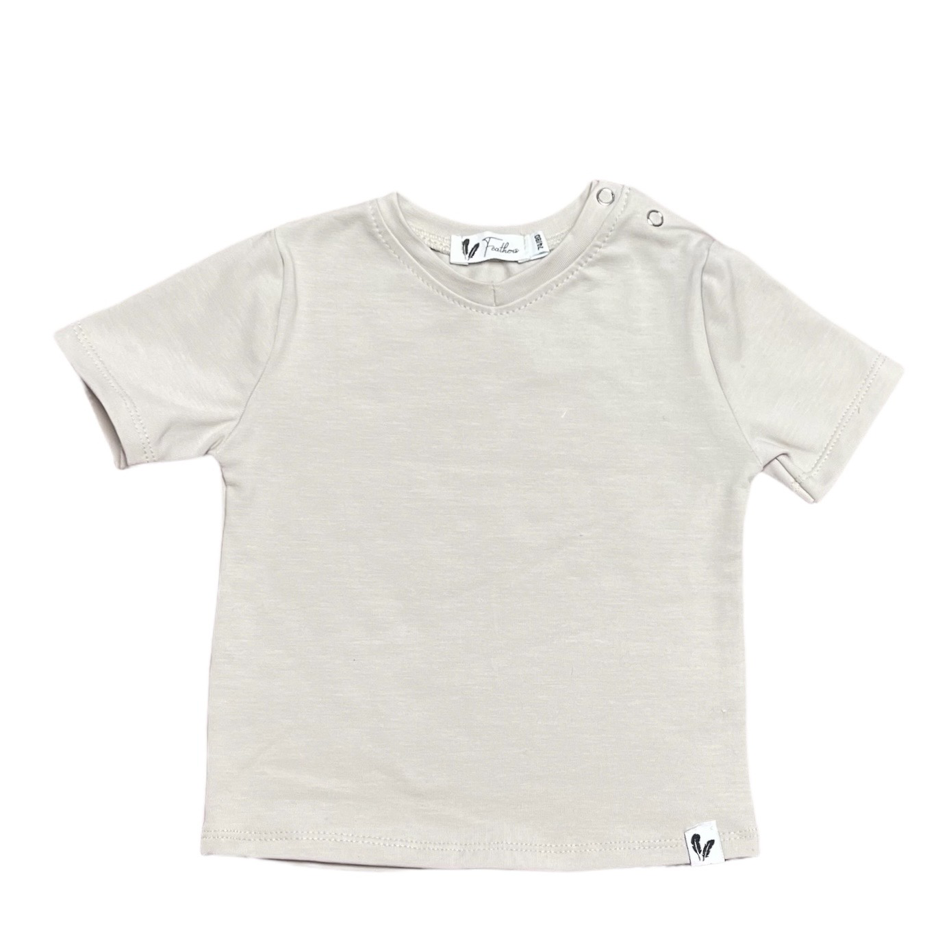 Shirt V-neck beige - Just Babystuff