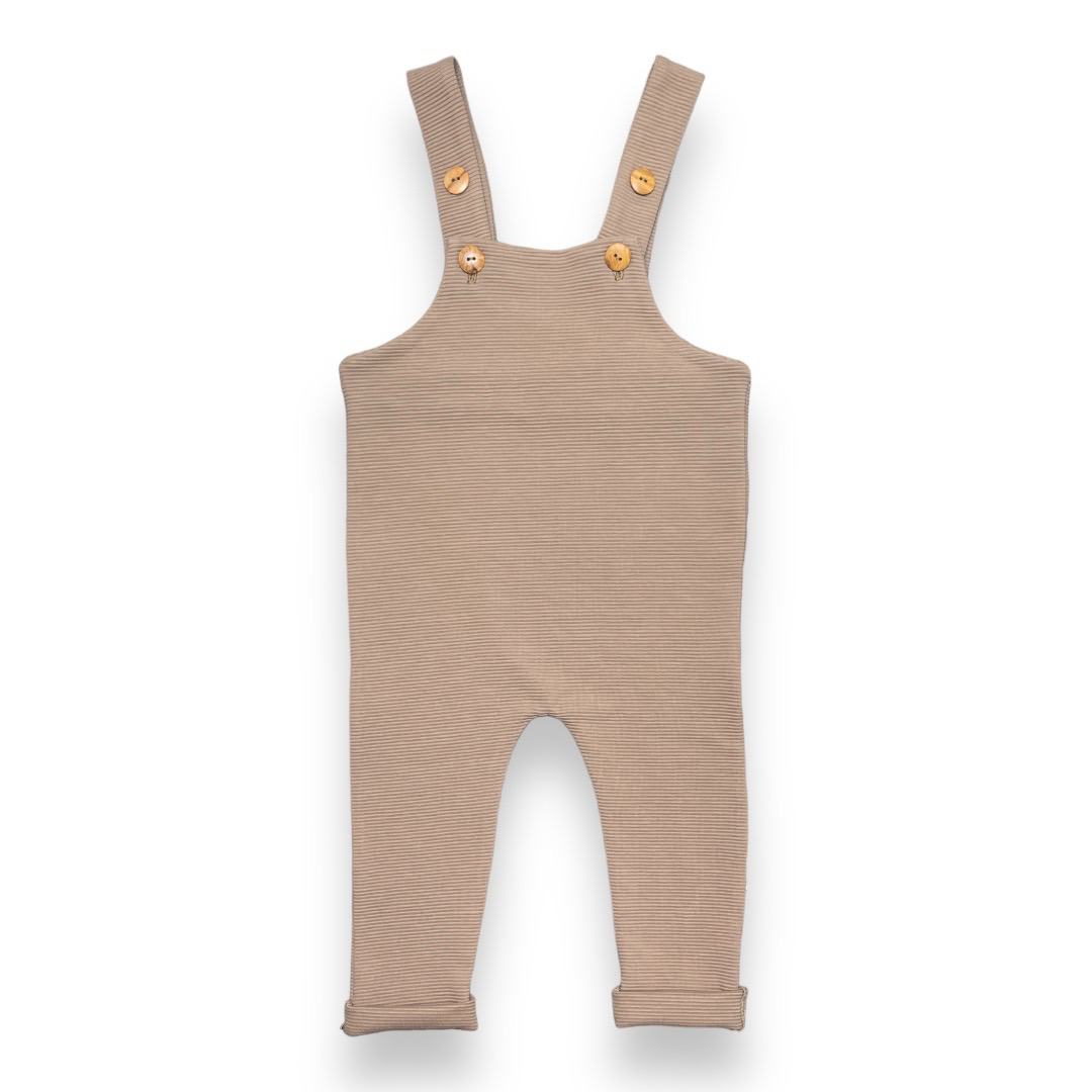 Salopette rib sand - Just Babystuff