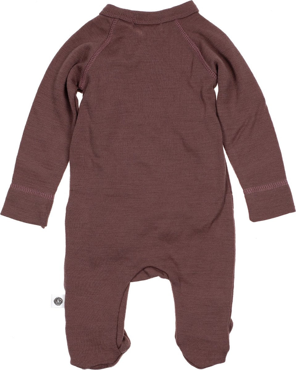 Wollen boxpakje / kruippakje – merino wol - Twilight mauve