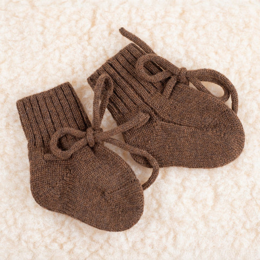 Wollen Baby sokjes / Newborn Sokjes - Merinowol - - Just Babystuff