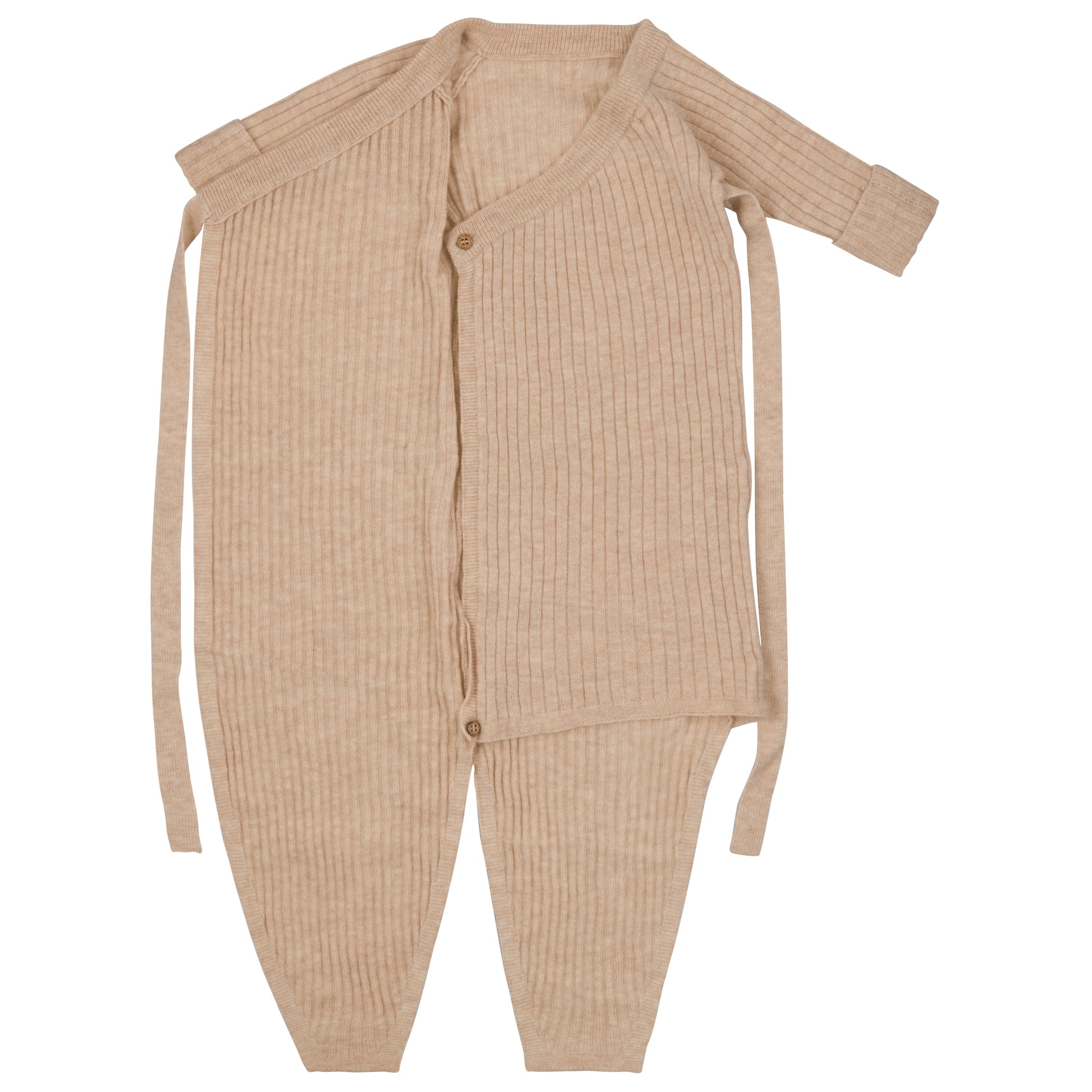 Sleepsuit Teddy - Beige - - Just Babystuff