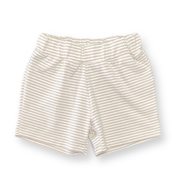 Short small stripes ivory