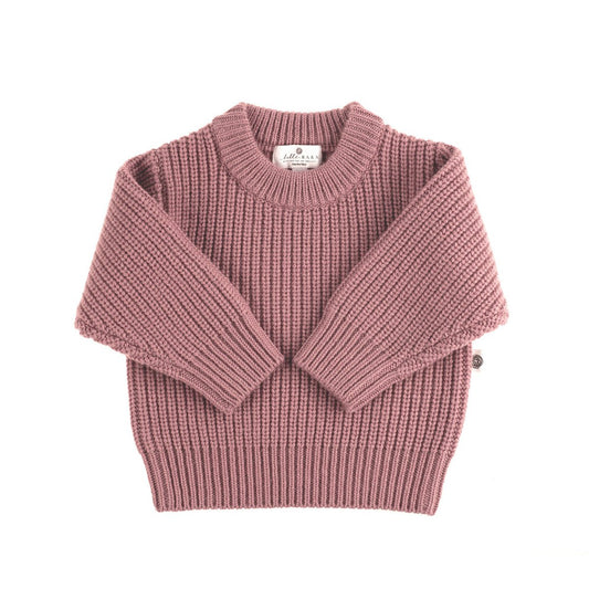 Gebreid Wollen Babytruitje - Merinowol - Haze - Just Babystuff
