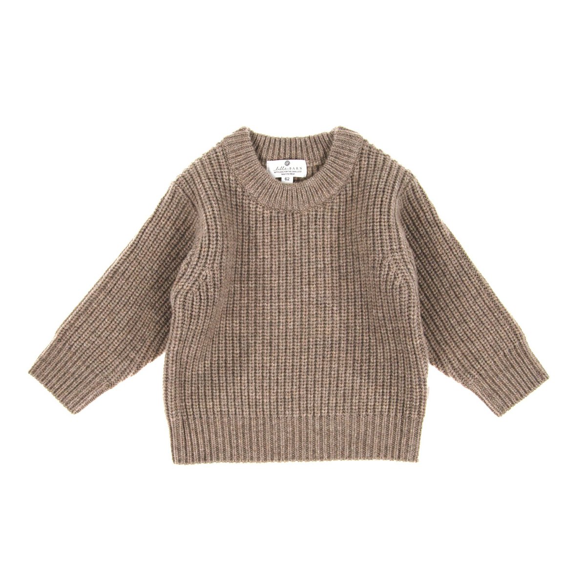 Gebreid Wollen Babytruitje - Merinowol - Cobble - Just Babystuff