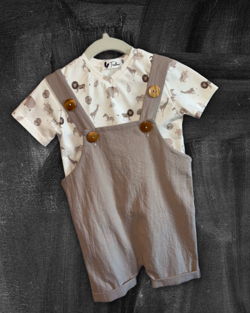 Summer salopette pebbles +