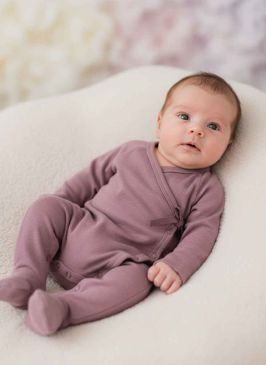 Wollen boxpakje / kruippakje – Merinowol - Misty Rose (kopie) (kopie) - Just Babystuff