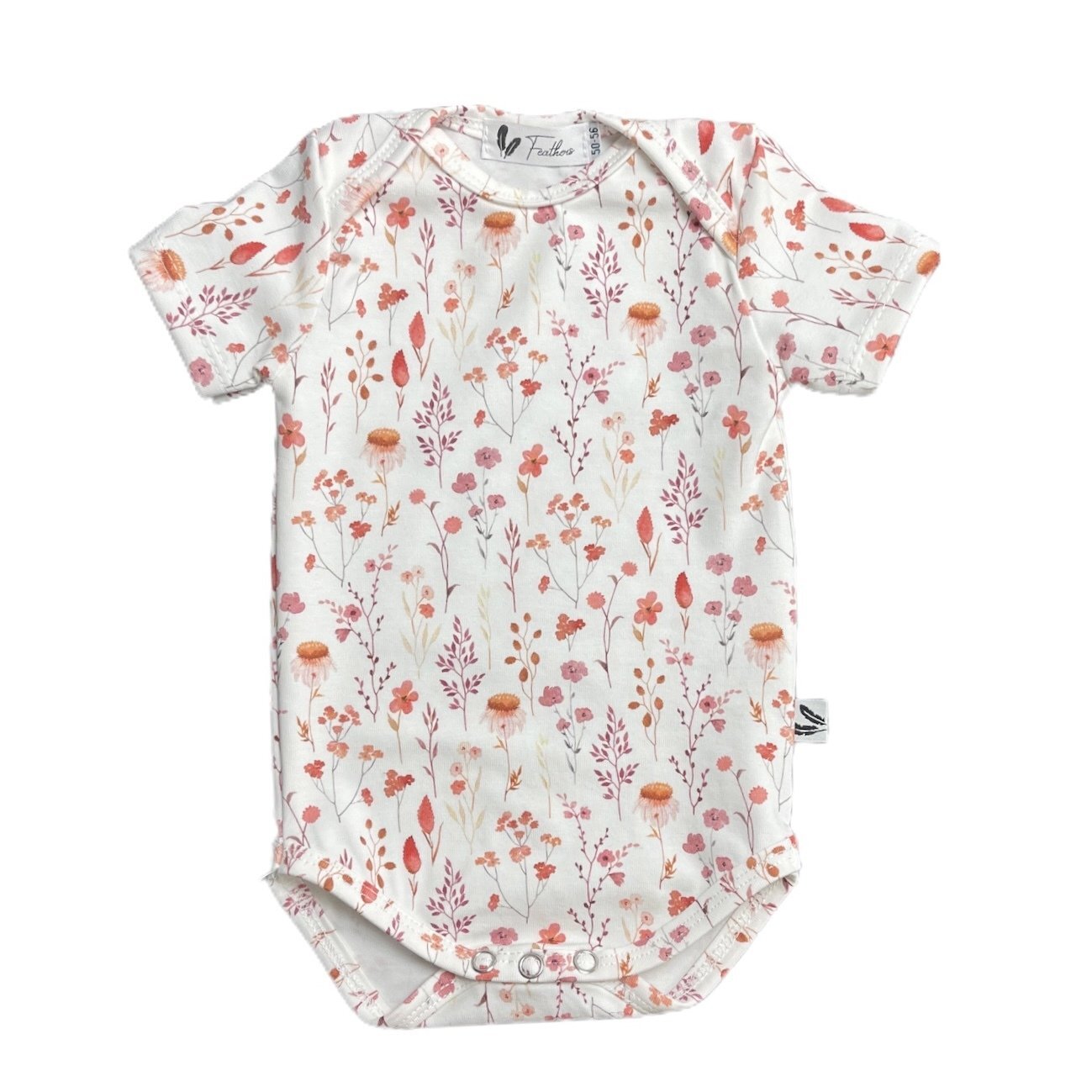 Rompertje korte mouw spring flower - Just Babystuff