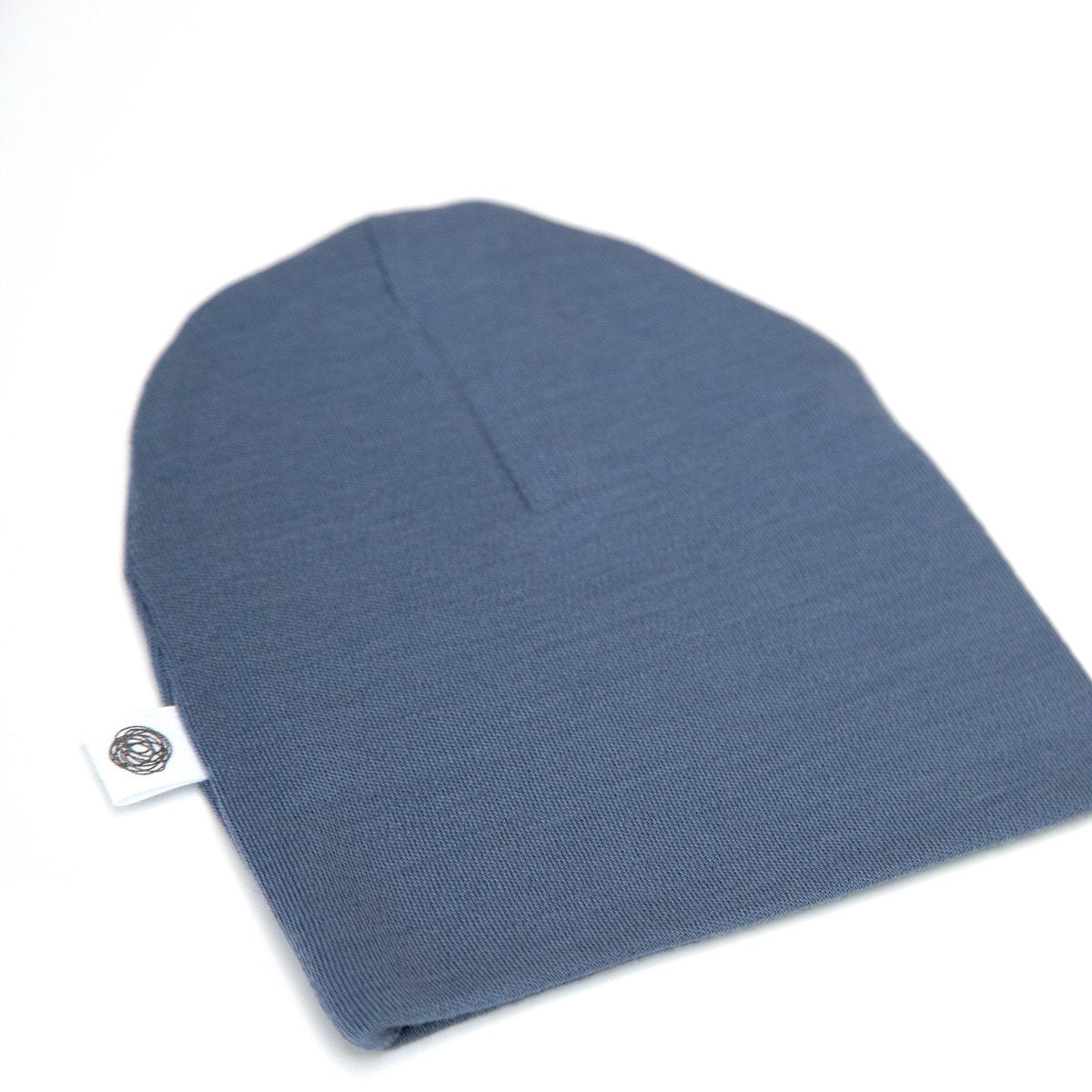 Wollen baby muts - Merinowol - Vintage indigo - Just Babystuff