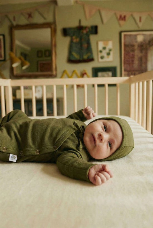 Wollen boxpakje / kruippakje – Merinowol - Rif Green