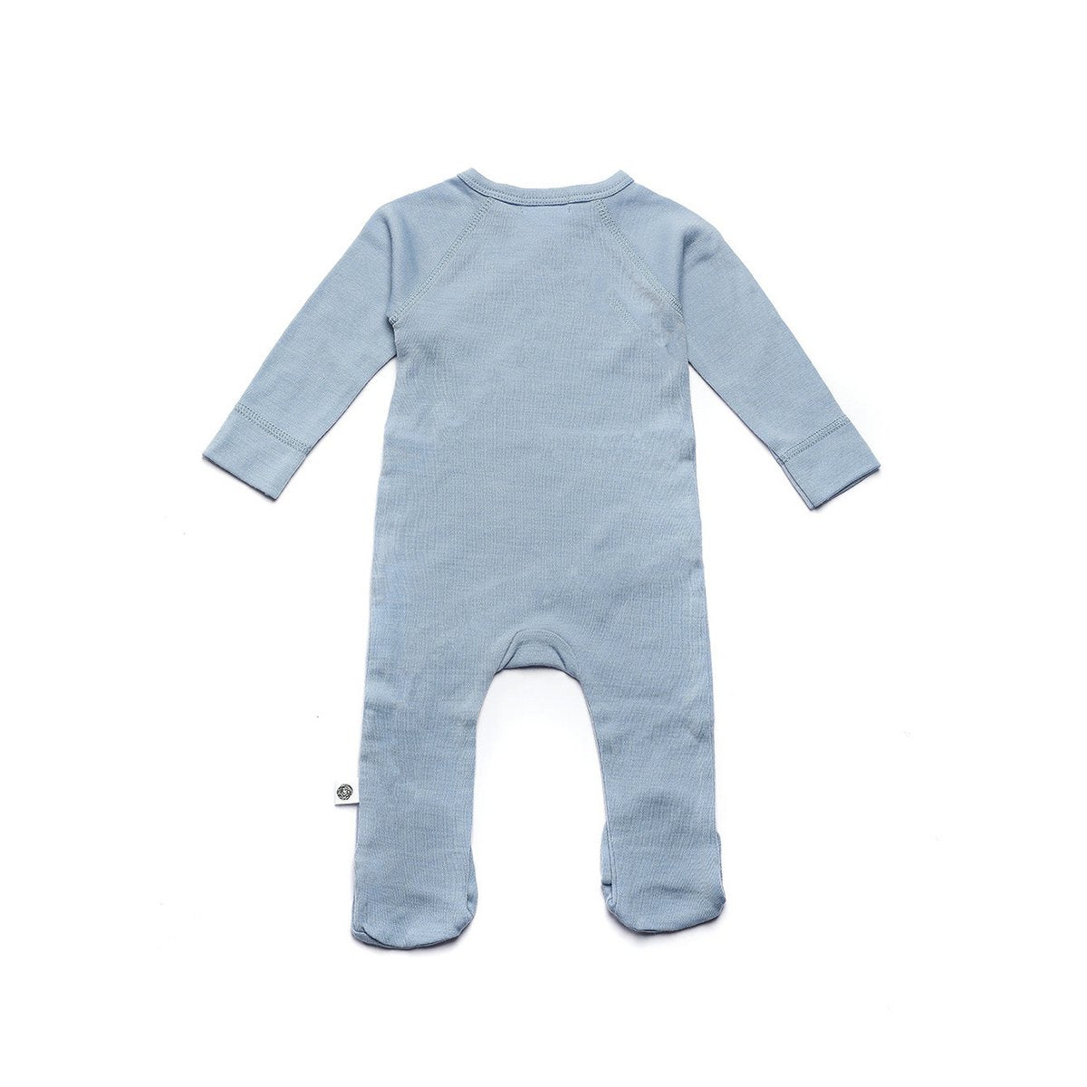 Wollen boxpakje / kruippakje – merino wol - blue fog - Just Babystuff