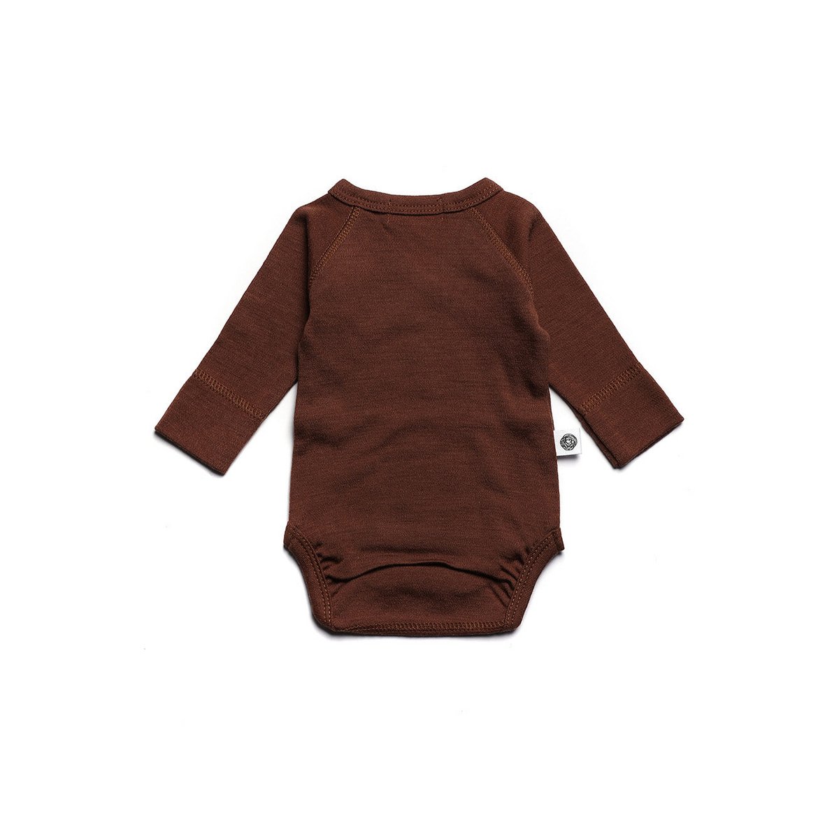 Wollen Overslagromper lange mouw – Merinowol - Cinnamon