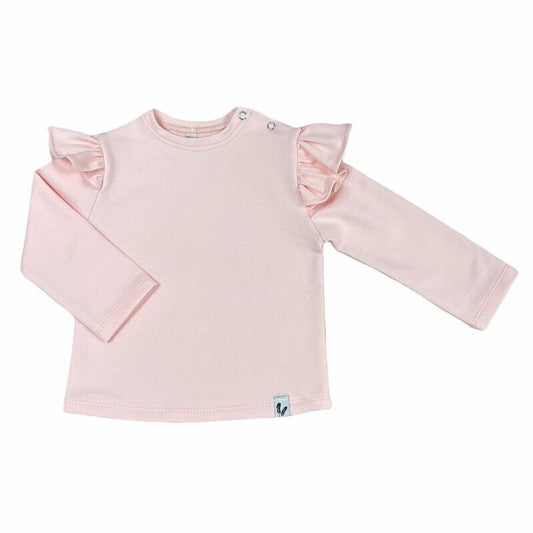 Longsleeve ruffle pink