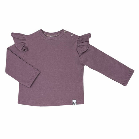 Longsleeve ruffle mauve