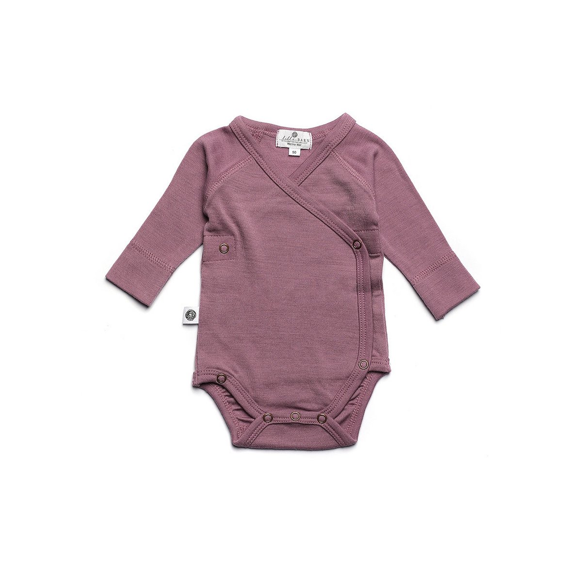 Wollen Overslagromper lange mouw – Merinowol - Grape Shake