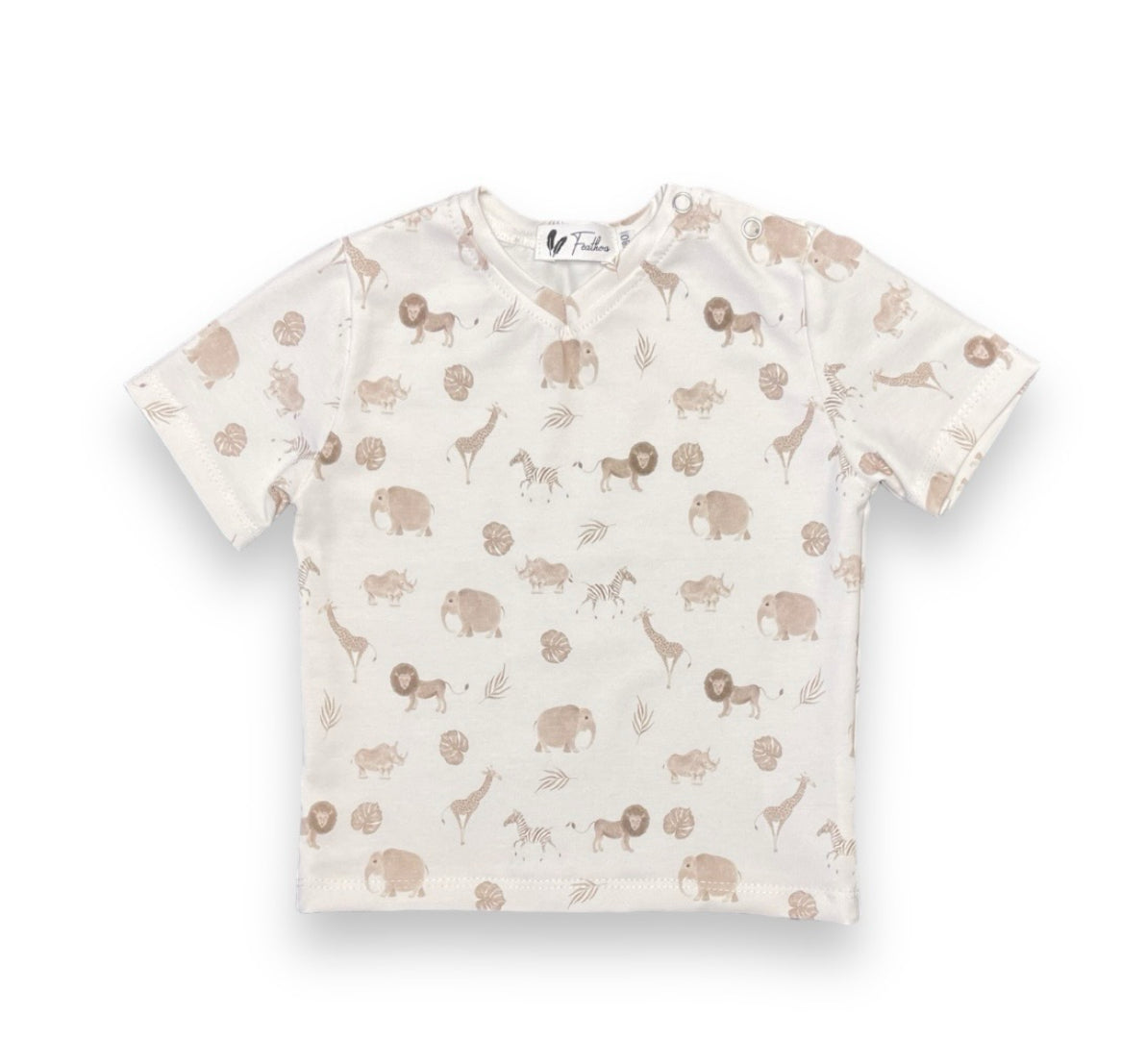 Shirt V-Hals Safari