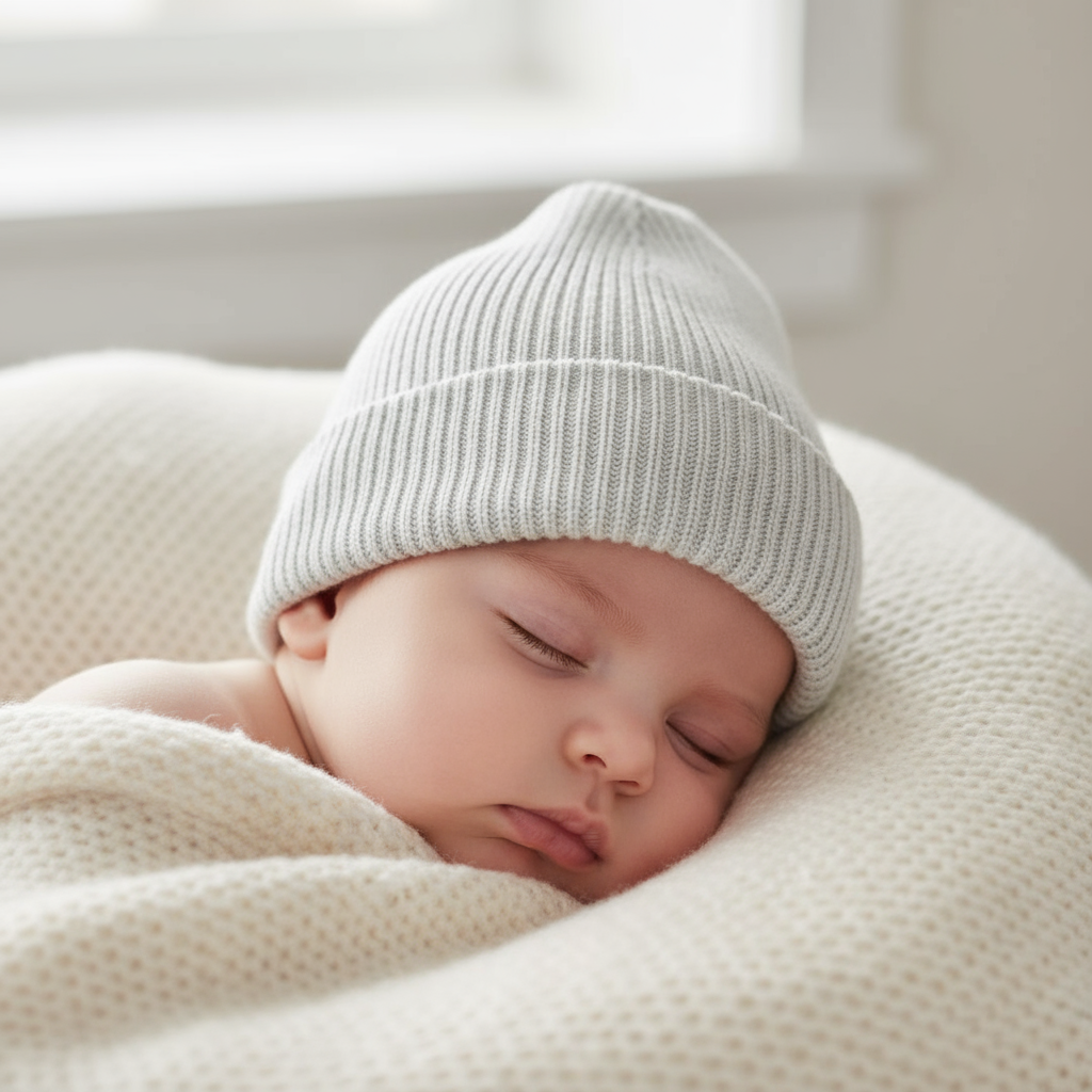 Merino wollen babymutsje - Just Babystuff