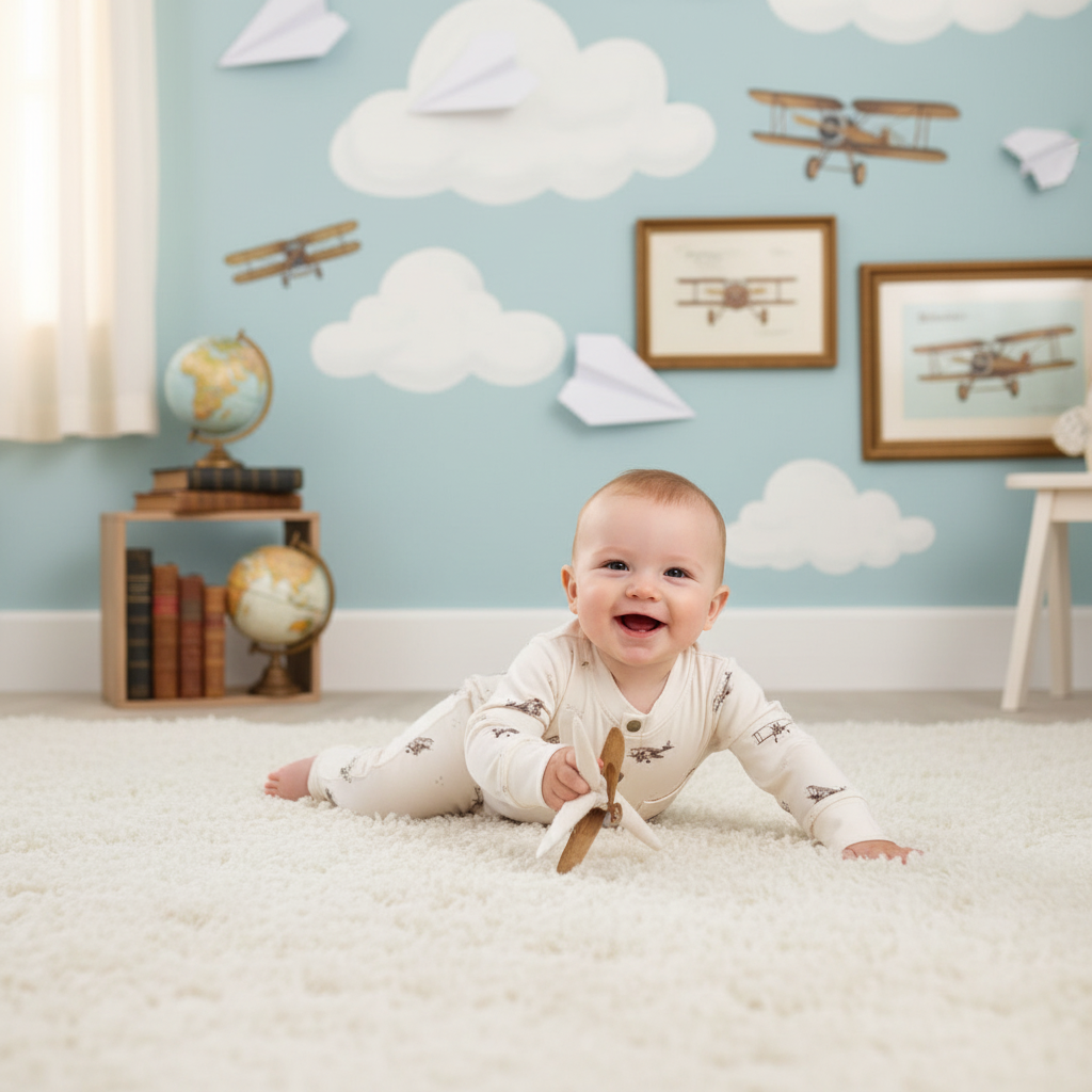 Boxpakje - jumpsuit Plane - Just Babystuff