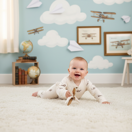 Boxpakje - jumpsuit Plane - Just Babystuff