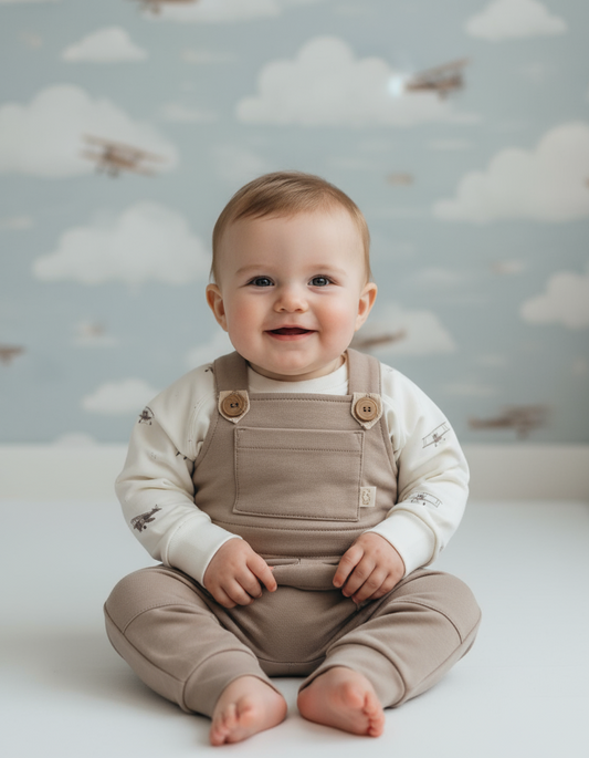 Baby Look Salopette Plane - Just Babystuff