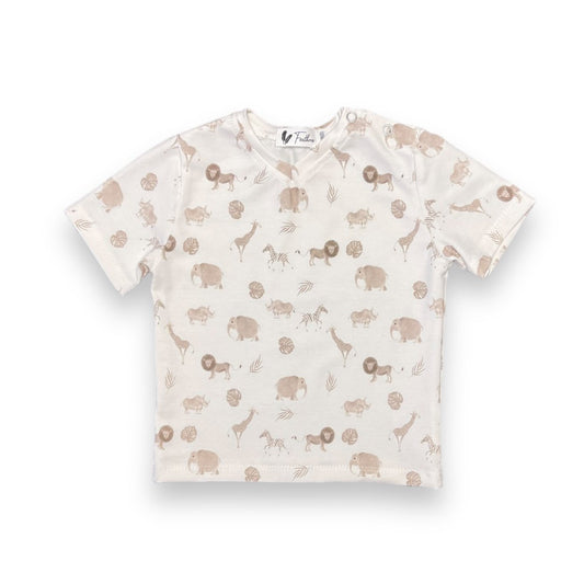 Shirt V-hals safari