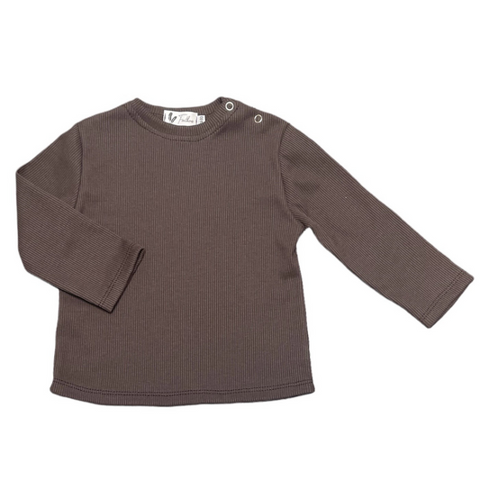 Longsleeve rib jersey mocha