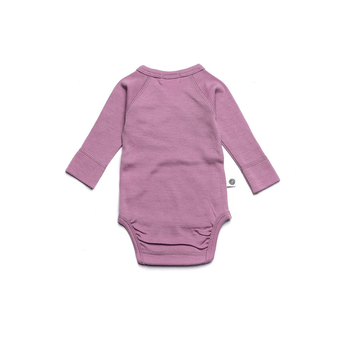 Wollen Overslagromper lange mouw – Merinowol - Lavender Mist