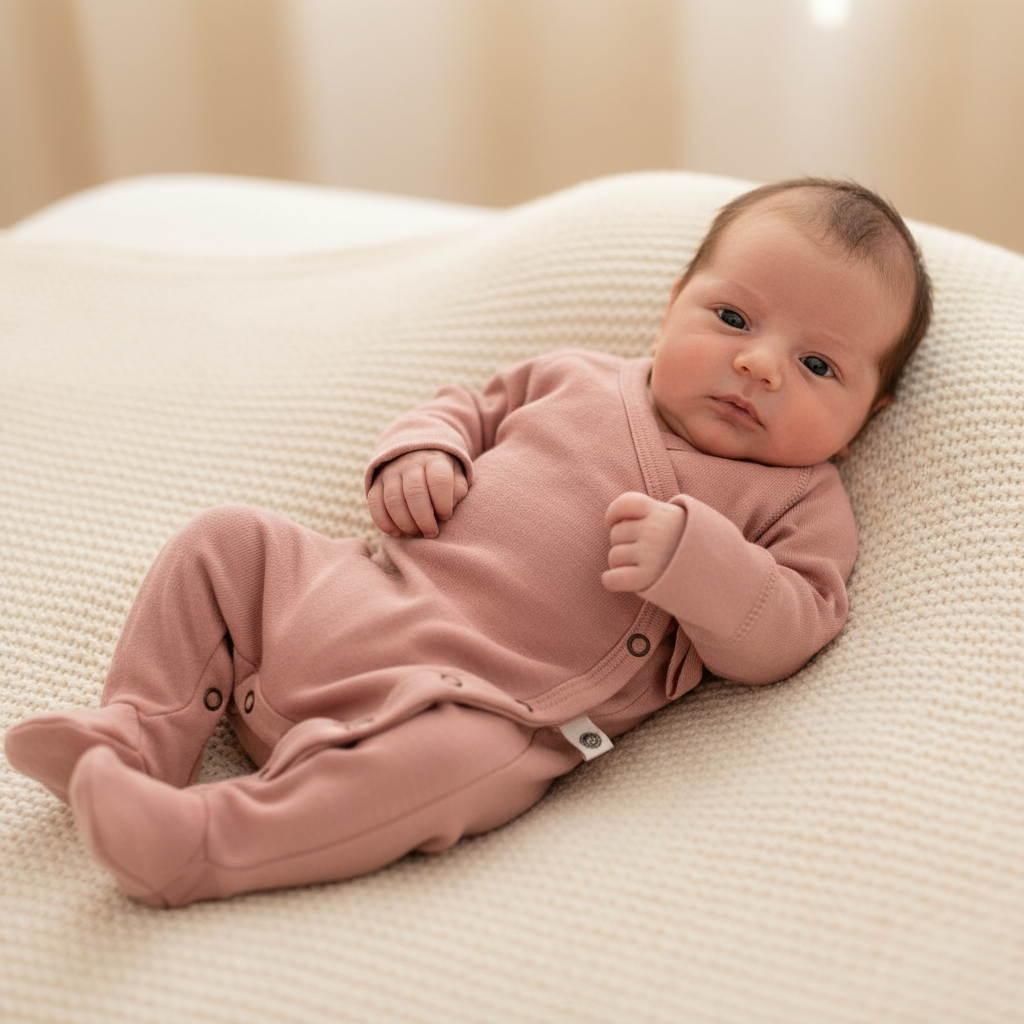 Wollen boxpakje / kruippakje – Merinowol - Misty Rose - Just Babystuff