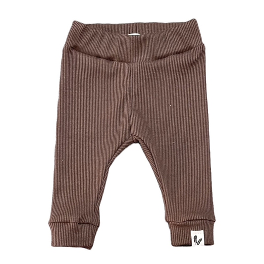 Newborn broekje rib jersey mocha