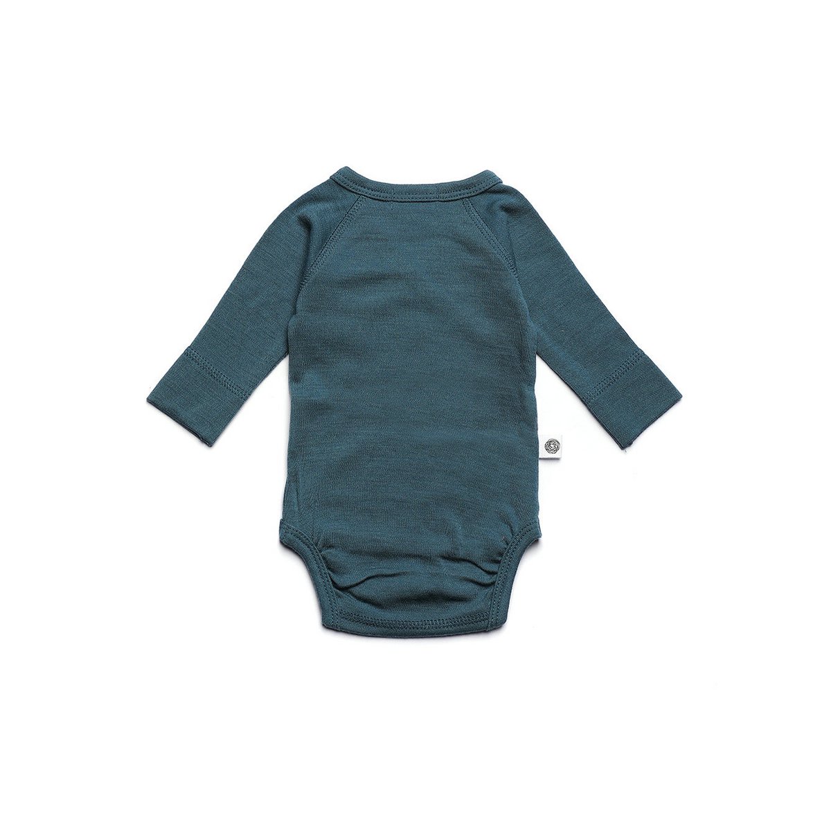 Wollen Overslagromper lange mouw – Merinowol - Orion Blue