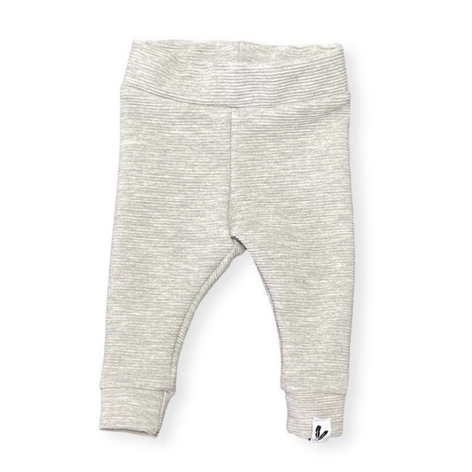 Newborn broekje rib light grey melange