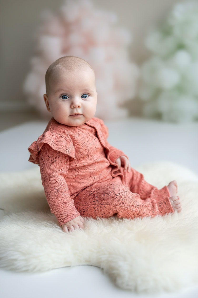 Boxpakje ruffle rusty flower - Just Babystuff