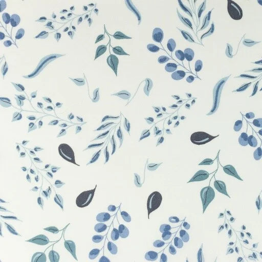 Boxzak blaadjes Blauw